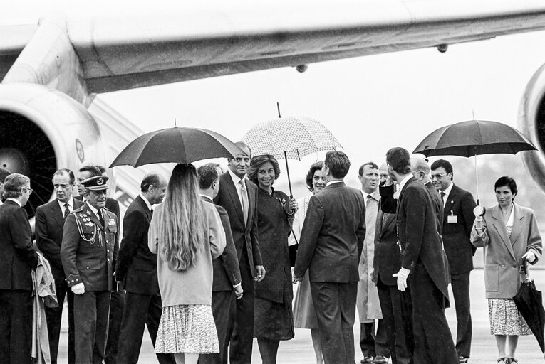 Fotografi 21: Visit of King and Queen of Spain at the European Parliament in Strasbourg in May 1986