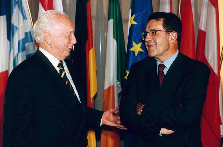 Ferenc MADL, President of Hungary, makes an official visit to the EP in Strasbourg