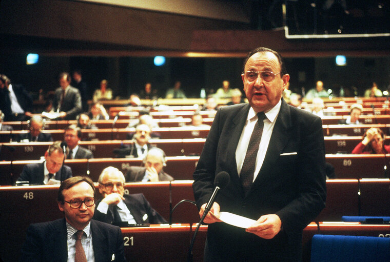 Valokuva 44: The minister for Foreign Affairs of Germany in plenary session in Strasbourg.