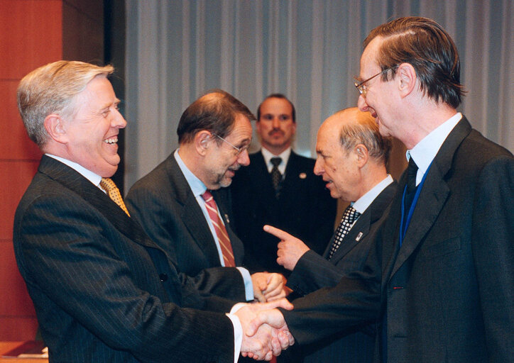 Photo 8: Visit of the Prime Minister of Greece and Acting President of the Council to the EP in Strasbourg, following the Summit on Iraq.