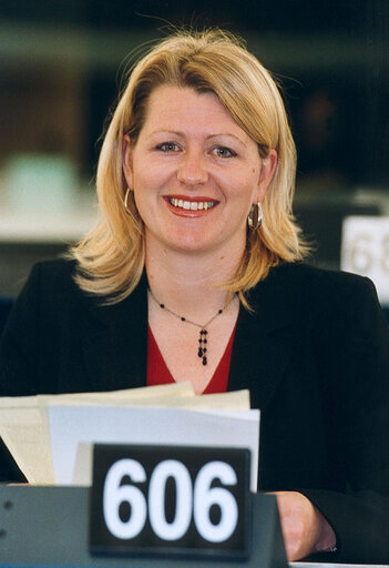 Foto 6: MEP Karin SCHEELE at the EP in Strasbourg.