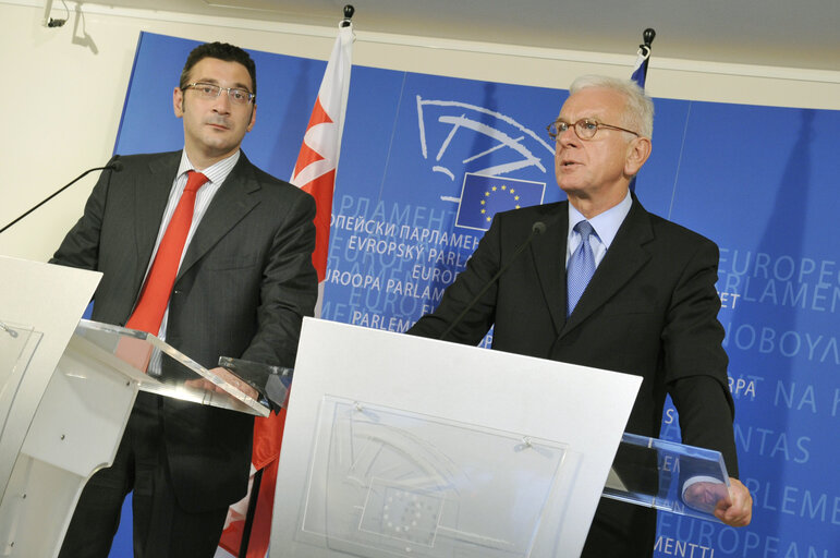 Press conference following the EP President's meeting with the Prime Minister of Georgia.