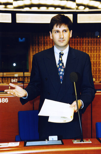 Photo 5 : Michael SPINDELEGGER at the EP in Strasbourg.