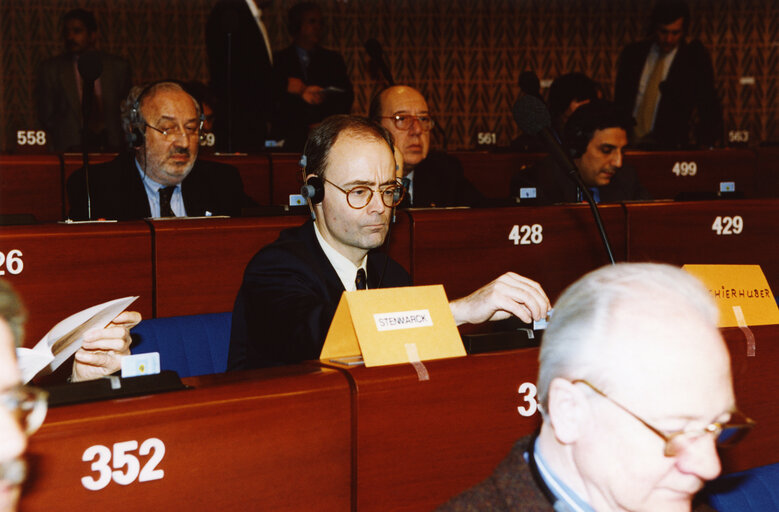 Foto 18: Per STENMARCK in plenary session in Strasbourg.