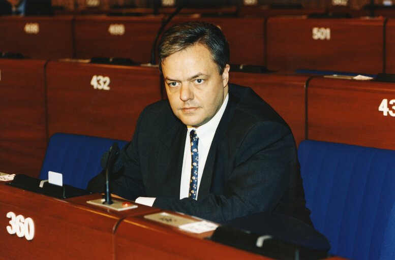 Снимка 5: Christoph KONRAD in plenary session in Strasbourg.