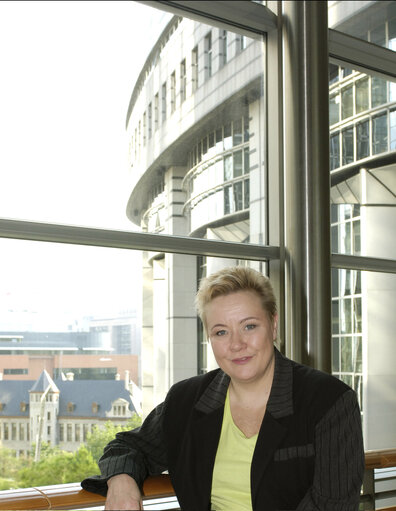 Portrait of MEP Sirpa PIETIKAINEN in Brussels