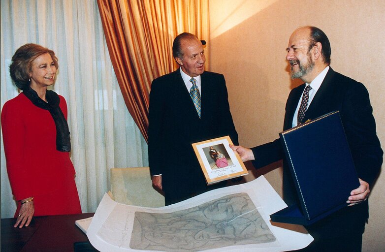 Φωτογραφία 7: Visit of the King and Queen of Spain to the EP in Strasbourg.