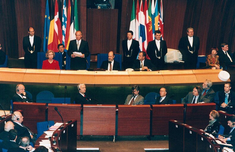 Снимка 8: Visit of the King and Queen of Spain to the EP in Strasbourg.