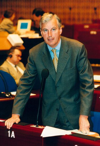 Foto 37: The French State Secretary for European Affairs addresses the EP in Strasbourg.