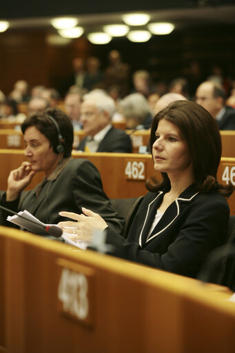 Monica Maria IACOB-RIDZI in plenary session in Brussels.