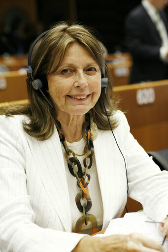 MEP Janelly FOURTOU at the EP in Brussels.