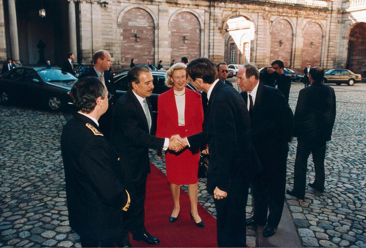 Visit of the President of Colombia to the EP in Strasbourg.
