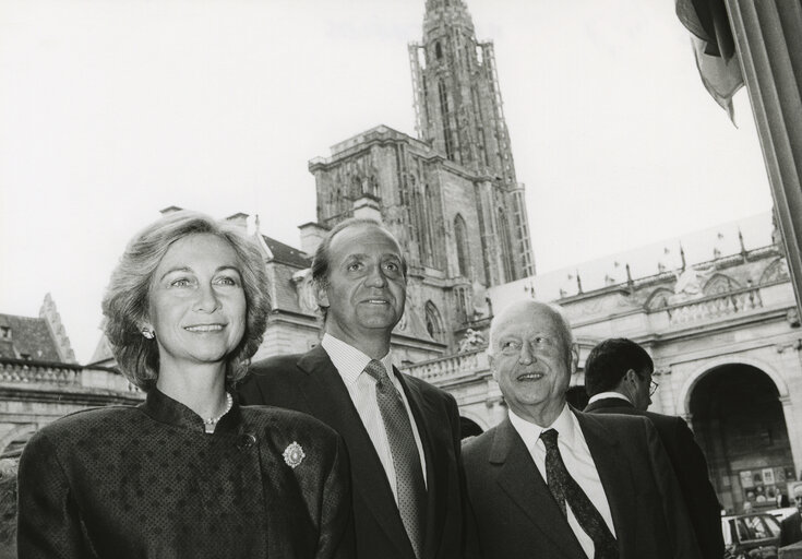 Fotografi 8: Official Visit of the King of Spain to the EP in Strasbourg.