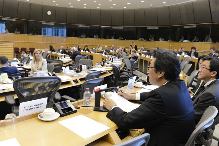 Fotografija 7: INTA  - Exchange of views with Ambassador of the Republic of Korea to the European Union