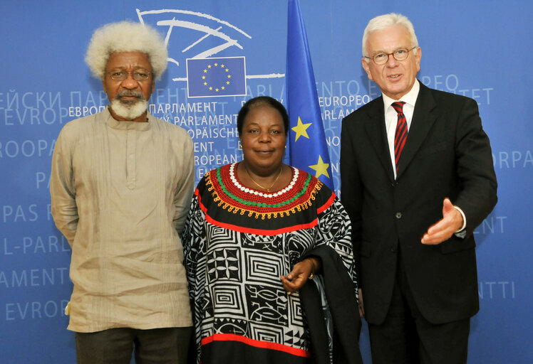 EP President meets with the Laureate of the Nobel Prize in Literature and with the President of the Pan-African Parliament.