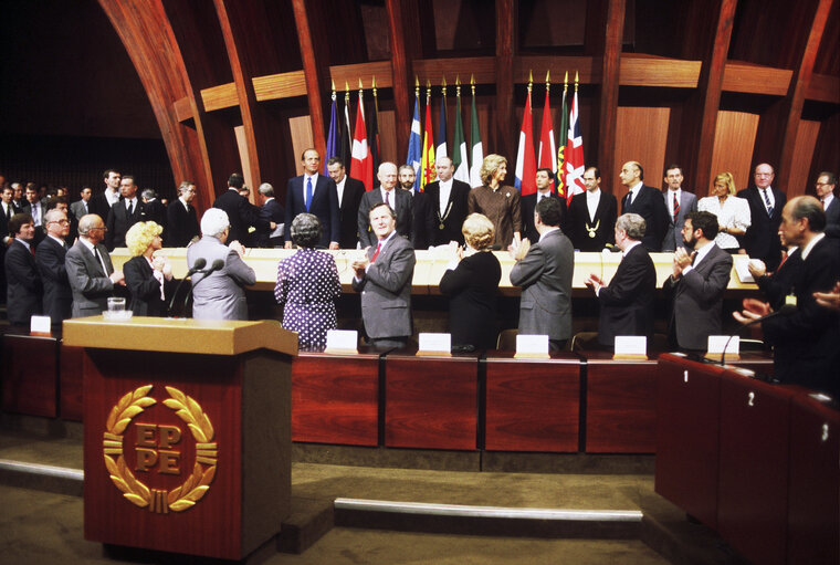 Fotografie 9: Official Visit of the King of Spain to the EP in Strasbourg.