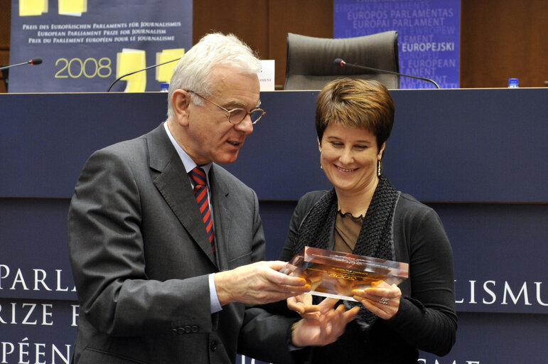 Photo 25 : European Parliament Prize for Journalism 2008