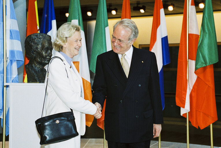 Photo 39 : German President makes an official visit to the EP in Strasbourg