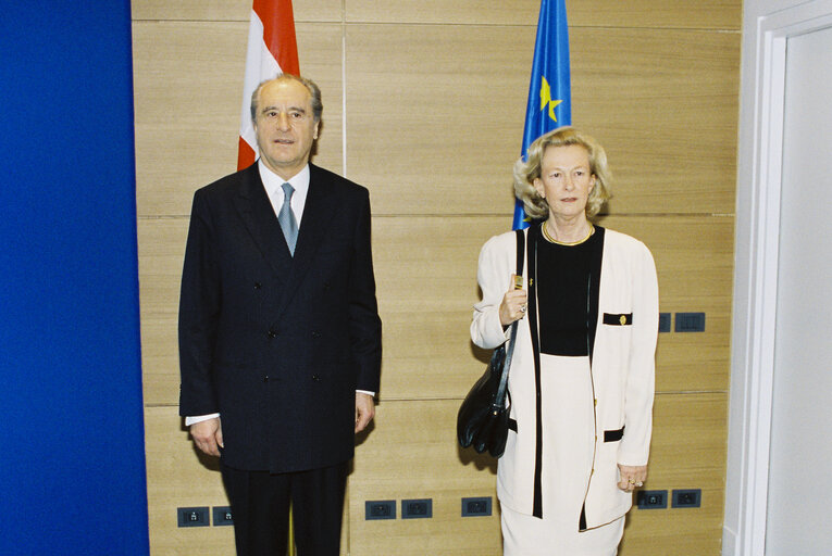 Formal sitting with the President of Austria, Thomas KLESTIL, in Strasbourg