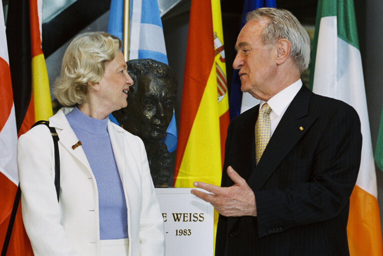 Foto 36: German President makes an official visit to the EP in Strasbourg