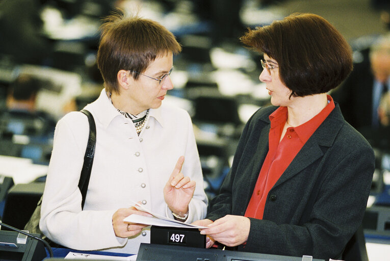 Fotografi 5: MEP Renate SOMMER in plenary session in Strasbourg