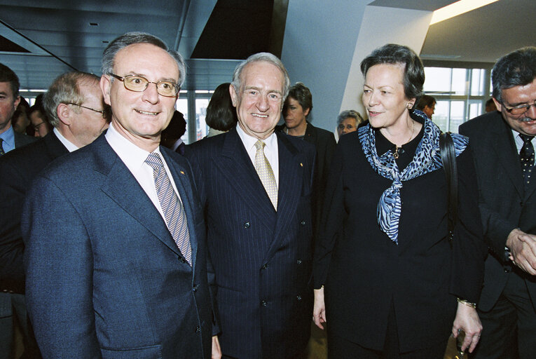 Foto 41: German President makes an official visit to the EP in Strasbourg