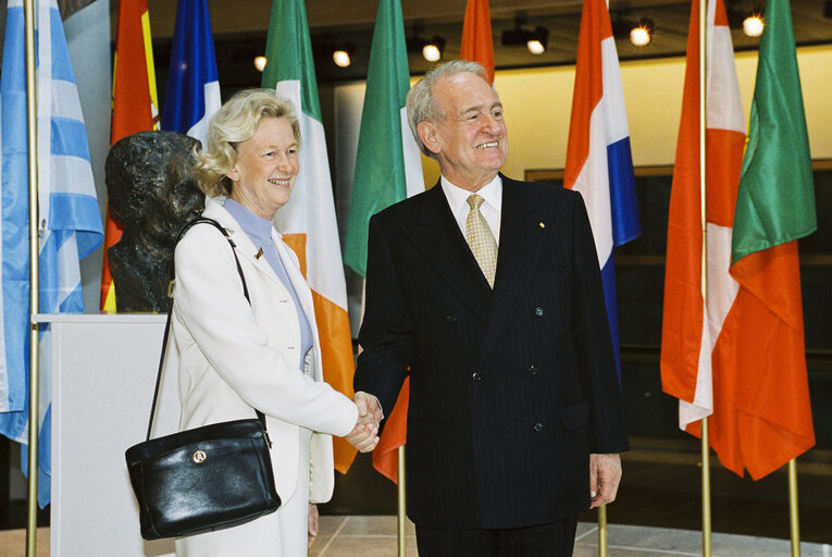 German President makes an official visit to the EP in Strasbourg