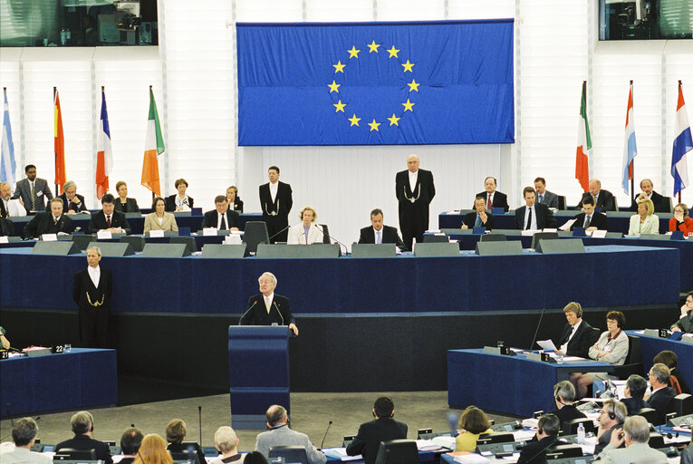 German President makes an official visit to the EP in Strasbourg