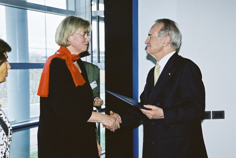 Photo 46: German President makes an official visit to the EP in Strasbourg