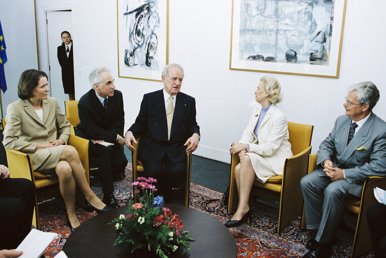 German President makes an official visit to the EP in Strasbourg