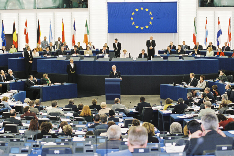 Снимка 6: German President makes an official visit to the EP in Strasbourg