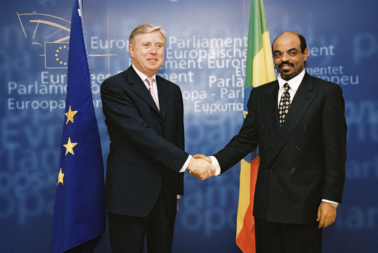 Pat COX EP President meets with Meles ZENAWI, Prime Minister of Ethiopia
