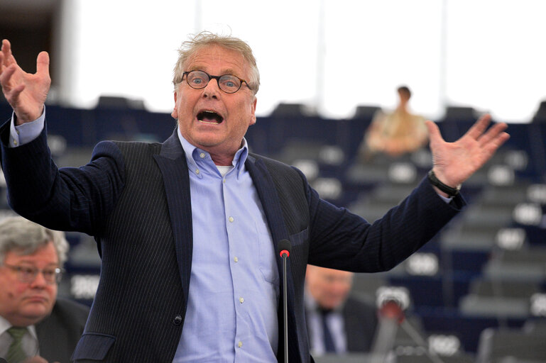 Foto 8: Last speech of Daniel COHN-BENDIT in Plenary session week 16 2014 in Strasbourg