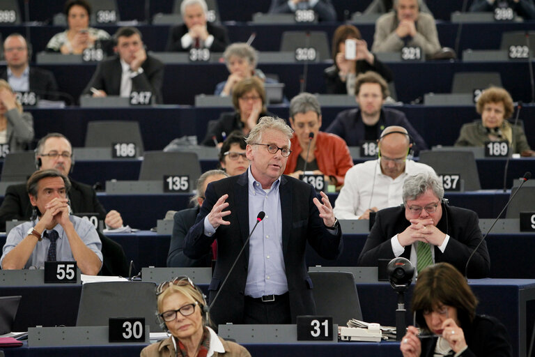 Foto 12: Last speech of Daniel COHN-BENDIT in Plenary session week 16 2014 in Strasbourg