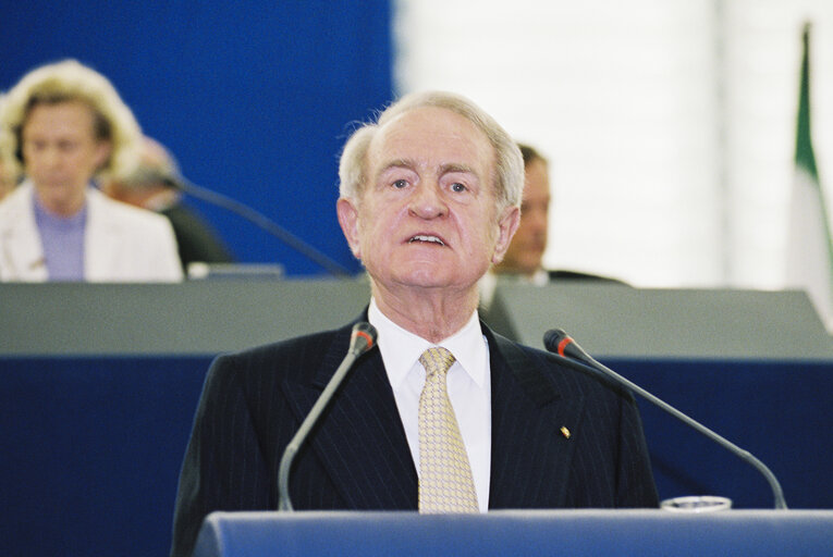 Photo 7: German President makes an official visit to the EP in Strasbourg