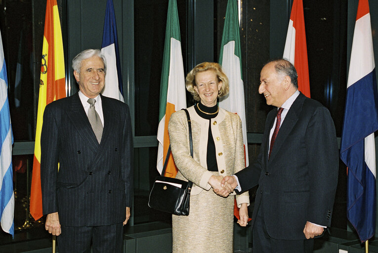 EP President is received by the President of the European Court of Justice during an official visit in Luxembourg