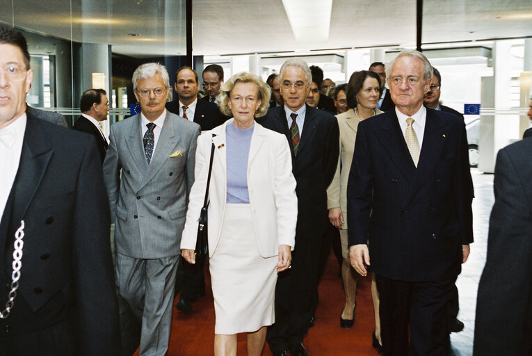 German President makes an official visit to the EP in Strasbourg