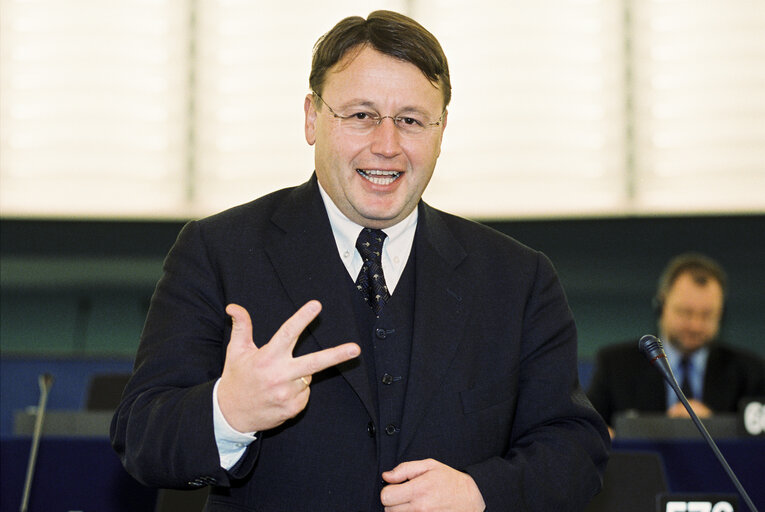 Fotografie 11: MEP Paul RUBIG at the European Parliament in Strasbourg