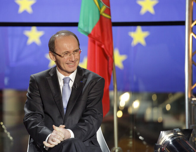 TV Recording with Othmar KARAS