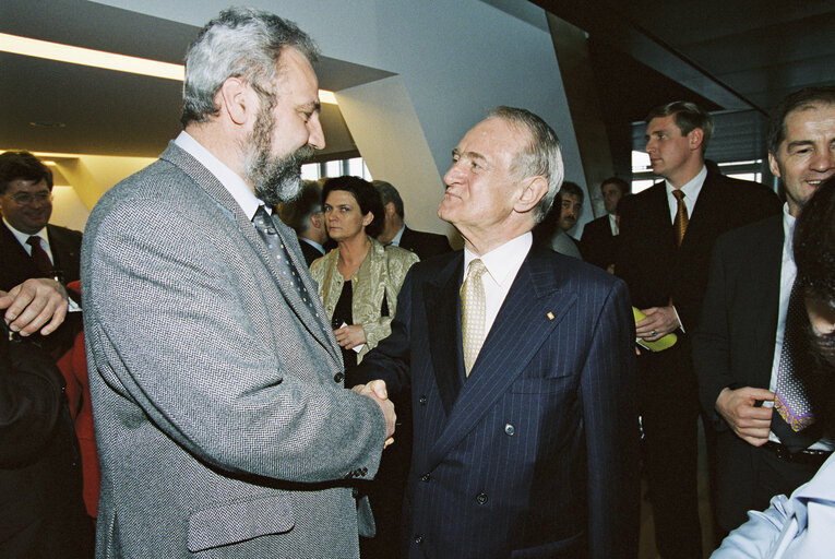 Fotografi 12: German President makes an official visit to the EP in Strasbourg