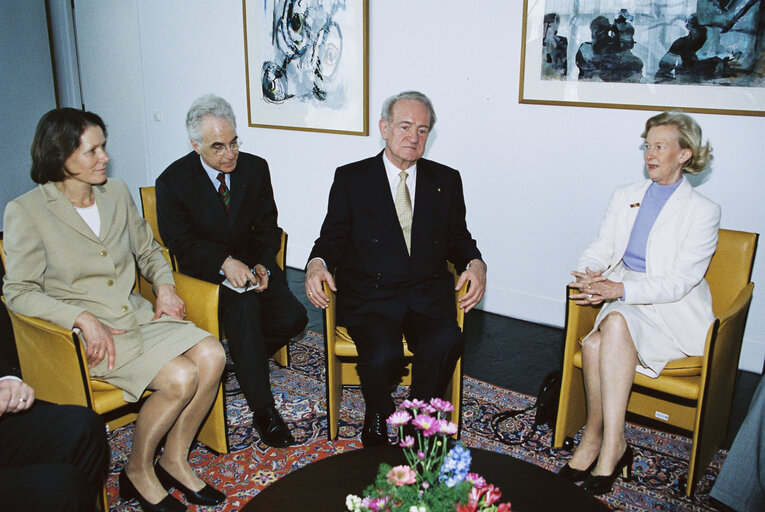 German President makes an official visit to the EP in Strasbourg