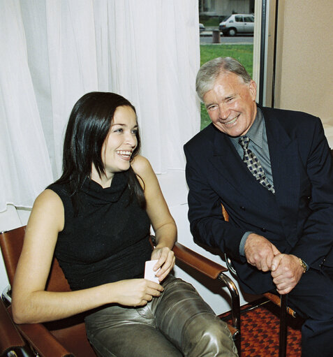 Visit of the Rockband  The Corrs at the European Parliament in Strasbourg