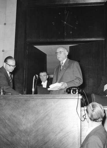 during the Constitutive session of the new European Parliamentary Assembly on the 19th of March 1958