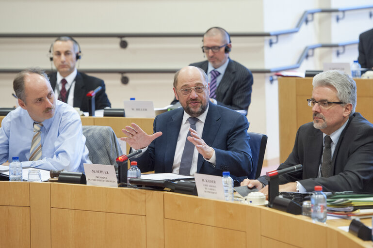 Fotografie 4: Conference of Presidents with an intervention by members of the Parliamentary Assembly of the Council of Europe.