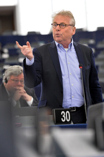 Foto 9: Last speech of Daniel COHN-BENDIT in Plenary session week 16 2014 in Strasbourg