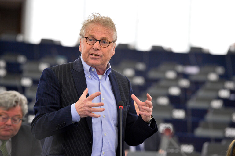 Foto 10: Last speech of Daniel COHN-BENDIT in Plenary session week 16 2014 in Strasbourg