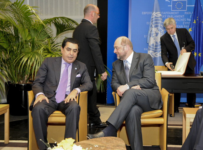 Fotogrāfija 1: EP President meets with President of the General Assembly of the United Nations