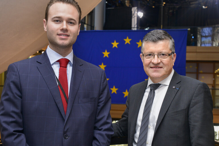 Foto 4: Franck PROUST in the European parliament in Strasbourg