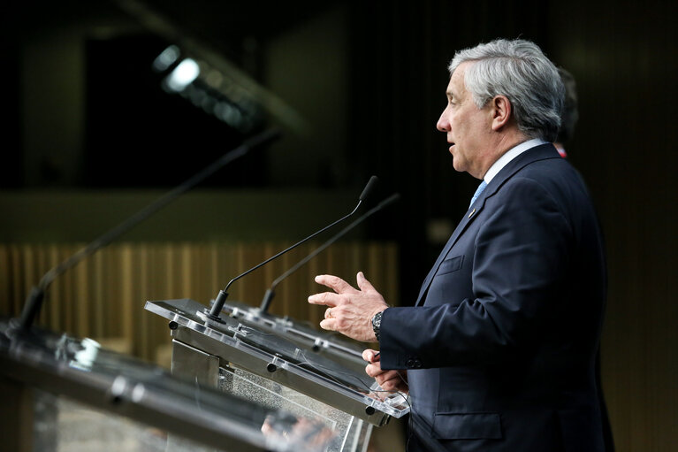 Photo 12 : Special European Council meeting ( Article 50 )- Press Conference