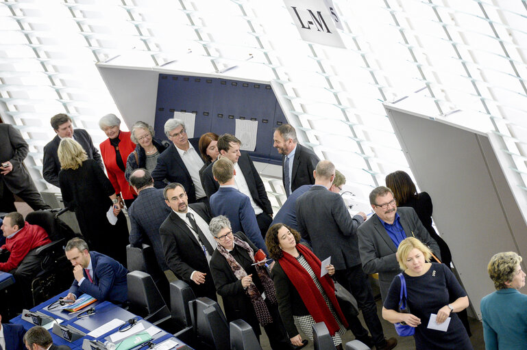 Photo 6: Plenary session Week 3 2017 in Strasbourg - Election of the President of the European Parliament